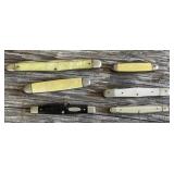 Six Pocket Knives Including Case