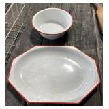 Red Rimmed Graniteware