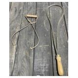 Carpet Beater and Ice Tongs