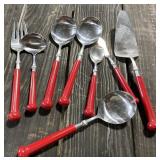 Red Handled Utensils