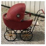 Wicker Baby Carriage