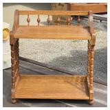 Stick and Ball Oak Shelf