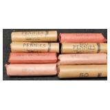 8 Rolls 1963-D, 1964-D Unc. Lincoln Copper Cents