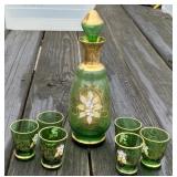 Enameled Cordial Set