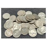 45 Dated Buffalo Nickels