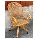 Cane Seat Office Chair