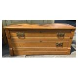 2 Drawer Oak Lowboy