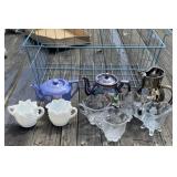 Teapots, Creamer and Sugar