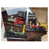 Aluminum Train Plaques & Bookends