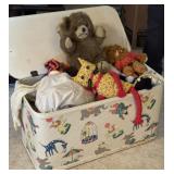 Toy Box Full of Vintage Stuffed Animals