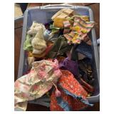 Tote Full of Vintage Barbie Doll Clothes