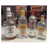 Gin and Vodka Bottles