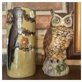 Owl and Art Pottery