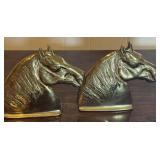 Brass Horse Bookends