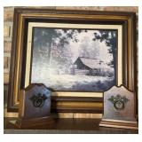 Bookends and Country Wall Art