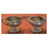 Drol Weighted Sterling Creamer/Sugar