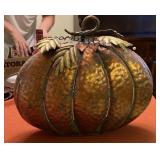 Metal Fall Pumpkin Decor