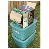 Empty Totes and Yard Lights