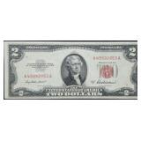 1953 A $2 Red Seal Legal Tender Banknote Unc