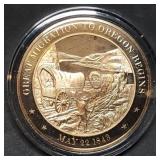 Franklin Mint 45mm Bronze US History Medal 1843