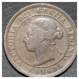 1884 Canada Large Cent Queen Victoria