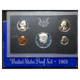 1969 US Mint Proof Set w/ Silver Kennedy