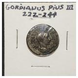 Ancient Roman Silver Denarius Gordian III Nice