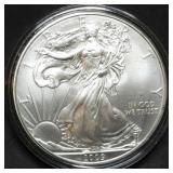 2009 1oz Silver Eagle BU in Capsule