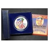 2000 1oz Silver Eagle Gem BU Colorized MIB