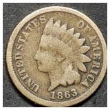 1863 Indian Head Cent