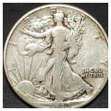 1942 Walking Liberty Silver Half Dollar