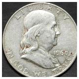1960-D Franklin Silver Half Dollar