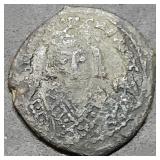 Ancient Byzantine Bronze Follis Coin 40 Nummi