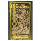 2023 Utah Goldback 1/1000th Troy Oz 24k Gold Note