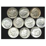 10 Roosevelt 90% Silver Dimes