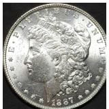 1887 Morgan Silver Dollar Gem BU