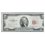 1953 $2 Red Seal Legal Tender Banknote High Grade