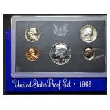 1968 US Mint Proof Set w/ Silver Kennedy