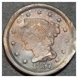 1857 Key Date Large Cent