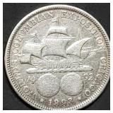 1893 Columbian Exposition Silver Half Dollar