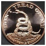 1oz Copper Bullion Don