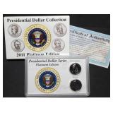 2011 P & D Rutherford B Hayes Presidential $1 Set