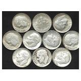 10 Roosevelt 90% Silver Dimes