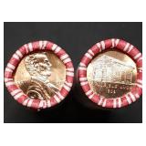 2009 Lincoln Bicentennial Penny 2 Gem BU Rolls