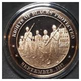 Franklin Mint 45mm Bronze US History Medal 1957