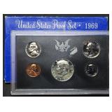 1969 US Mint Proof Set w/ Silver Kennedy