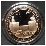 Franklin Mint 45mm Bronze US History Medal 1960