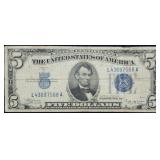 1934 B $5 Silver Certificate