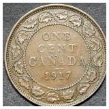 1917 Canada Large Cent Higher Grade