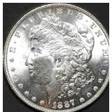 1887 Morgan Silver Dollar Gem BU